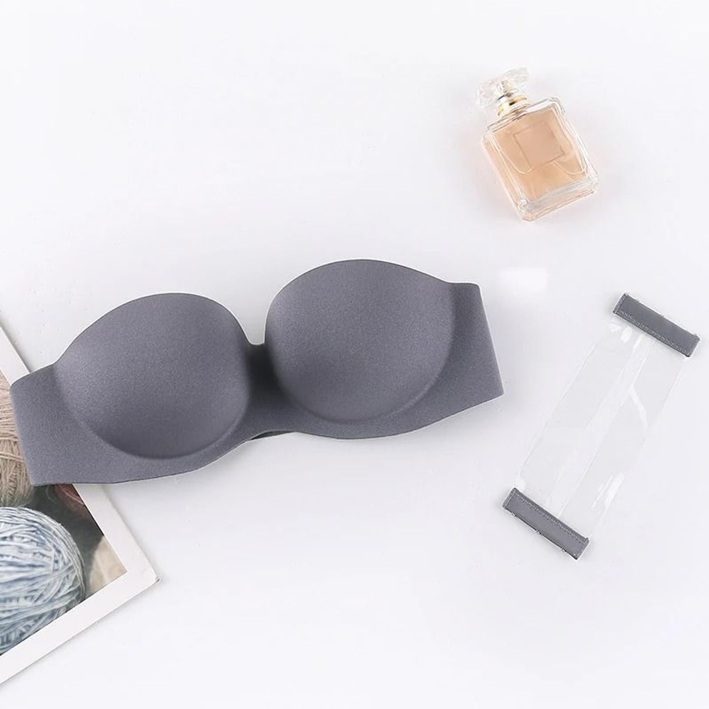 Invisible Strapless Push Up Bra With Front Closure 8