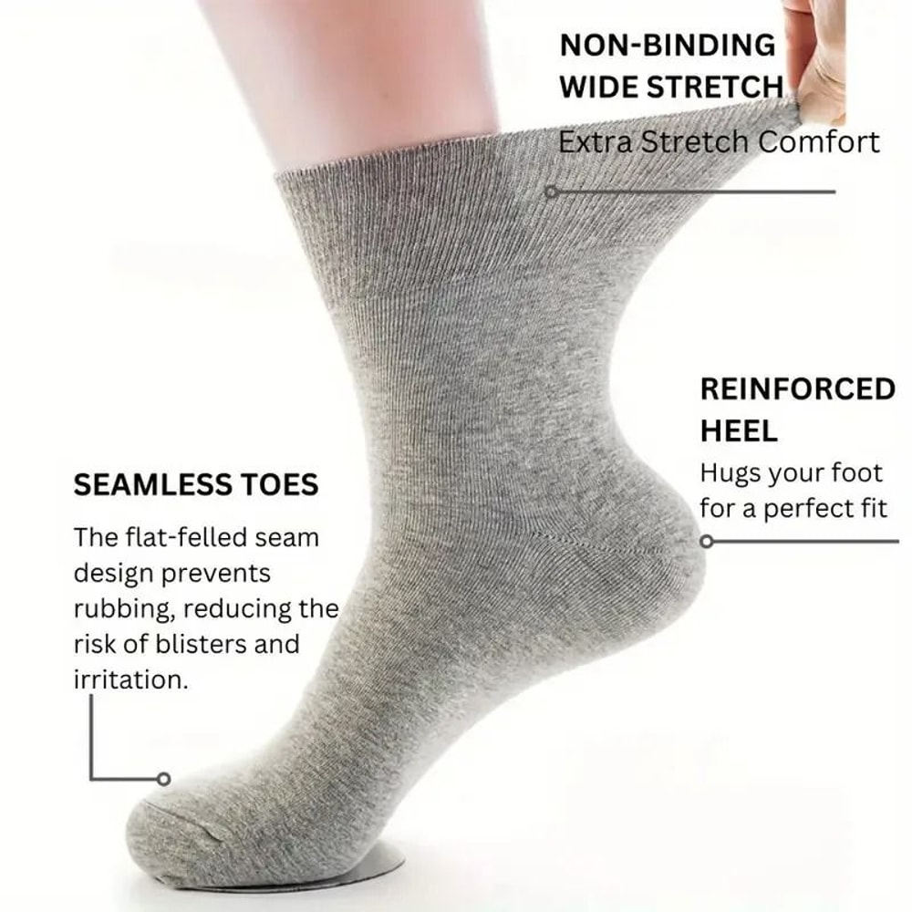 Non Binding Comfort Socks For Men 7 Pair Set 1