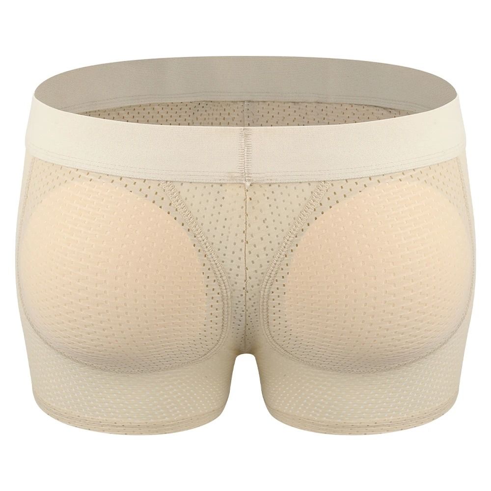 Mens Padded Hip Lift Body Shaper Boxer Briefs 6