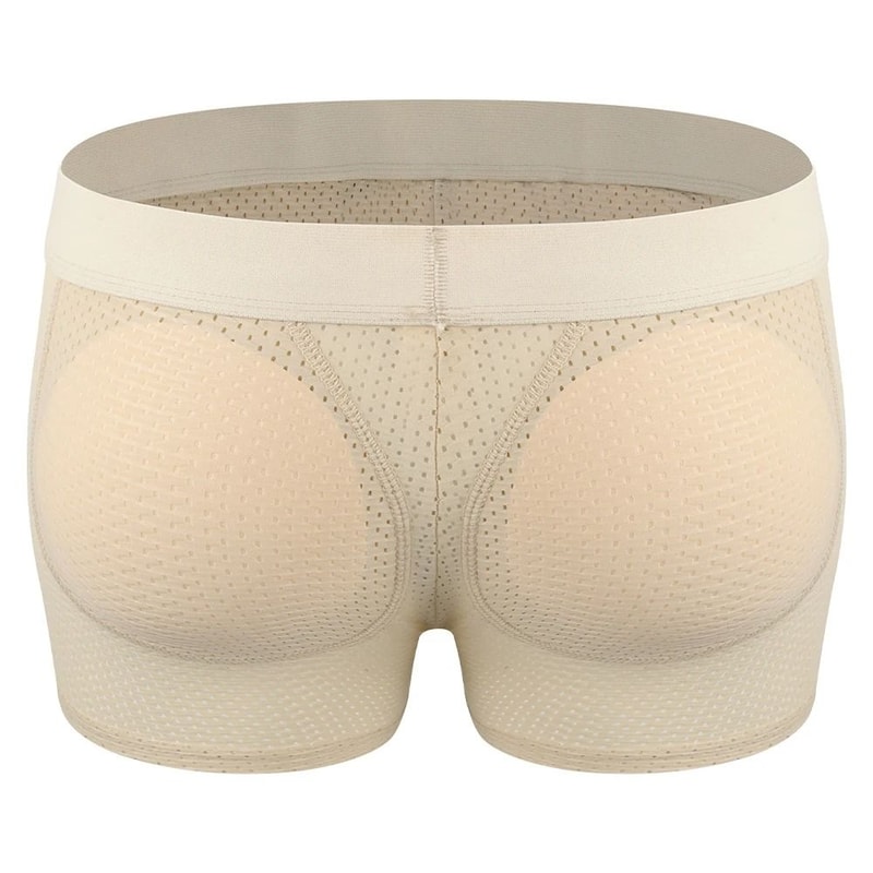 Mens Padded Hip Lift Body Shaper Boxer Briefs 6