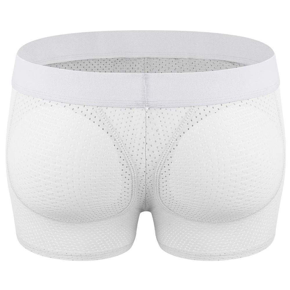 Mens Padded Hip Lift Body Shaper Boxer Briefs 8