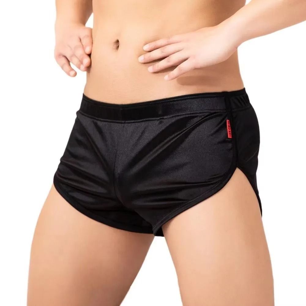 Mens Smooth Silk Sleep Boxer Shorts 2