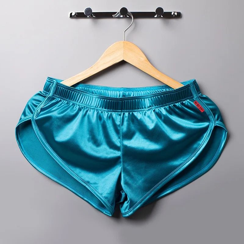 Mens Smooth Silk Sleep Boxer Shorts 9