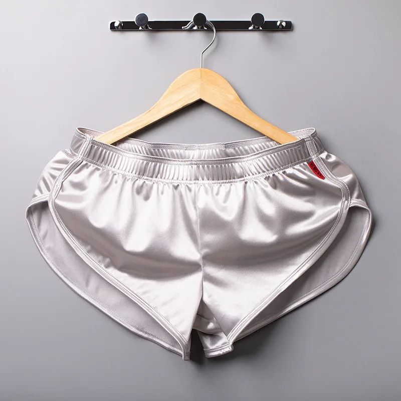 Mens Smooth Silk Sleep Boxer Shorts 10