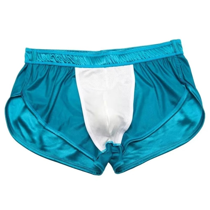 Mens Smooth Silk Sleep Boxer Shorts 5