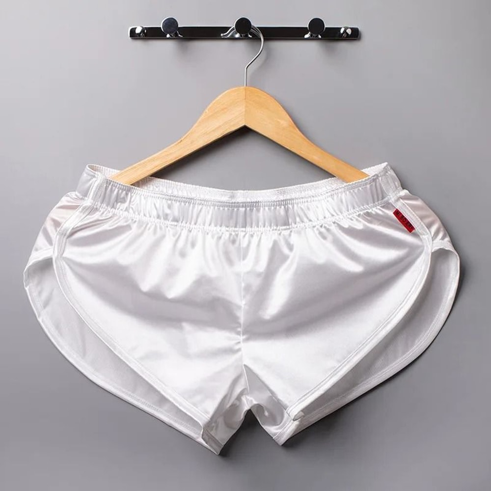 Mens Smooth Silk Sleep Boxer Shorts 7