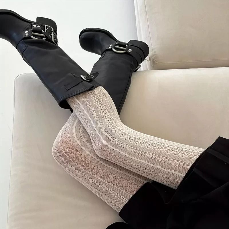 Vintage Hollow Mesh Pantyhose Tights For Women 4