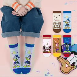 cute cartoon cotton socks for kids 5 pair set