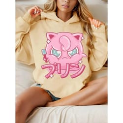 cute cartoon print hoodie for men