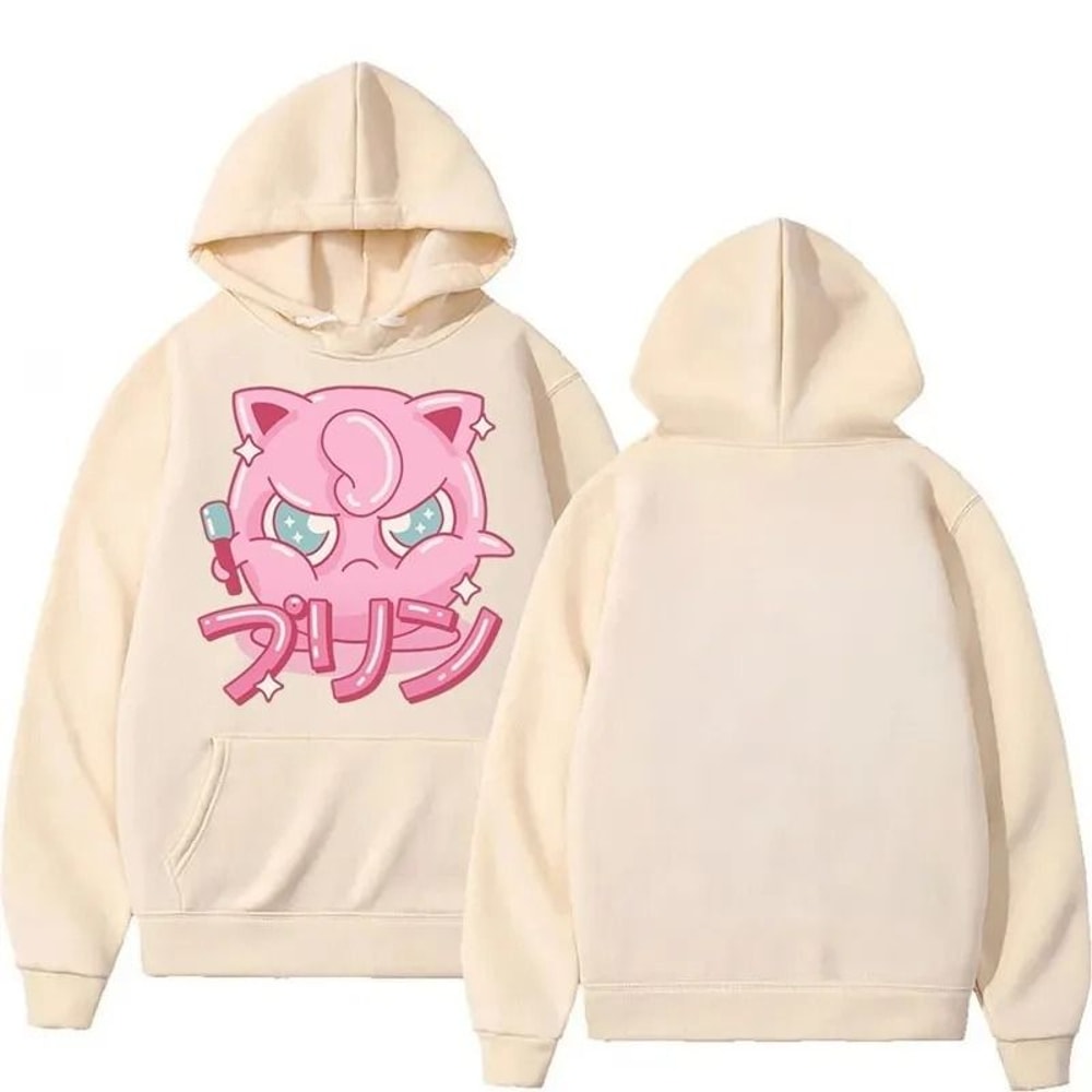 Cute Cartoon Print Hoodie For Men 4