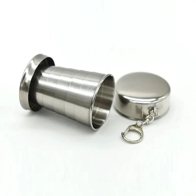 Portable Stainless Steel Folding Cup For Outdoor Use 3