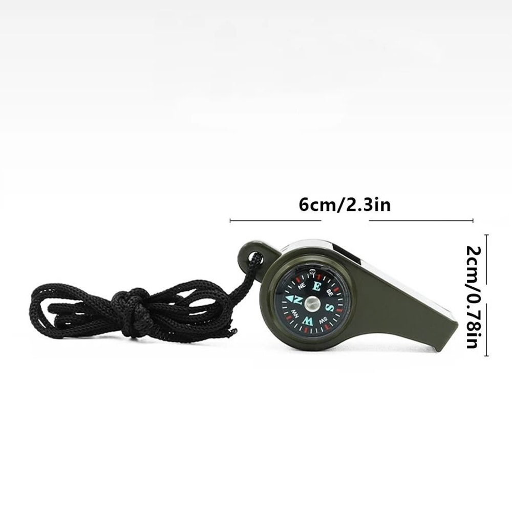 Emergency Survival Whistle With Compass And Thermometer 1