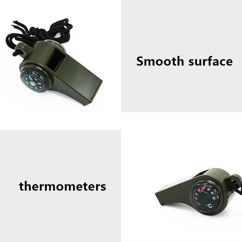 Emergency Survival Whistle With Compass And Thermometer 2