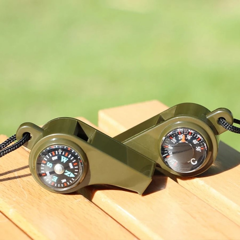 Emergency Survival Whistle With Compass And Thermometer 4