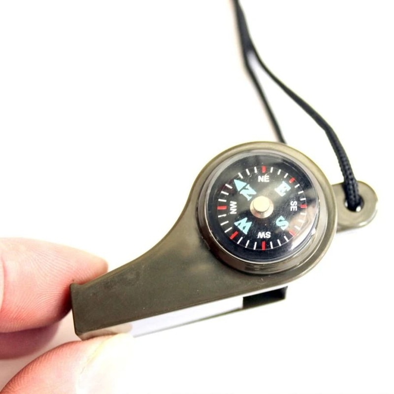 Emergency Survival Whistle With Compass And Thermometer 5