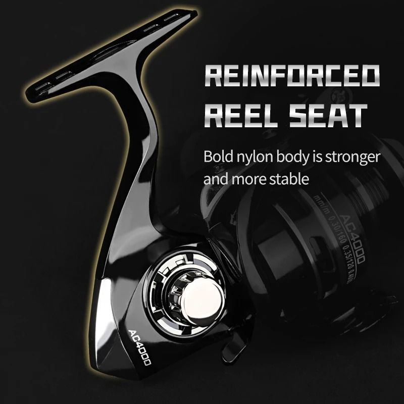 Metal Handle Spinning Fishing Reel With 12 Kg Max Drag 3