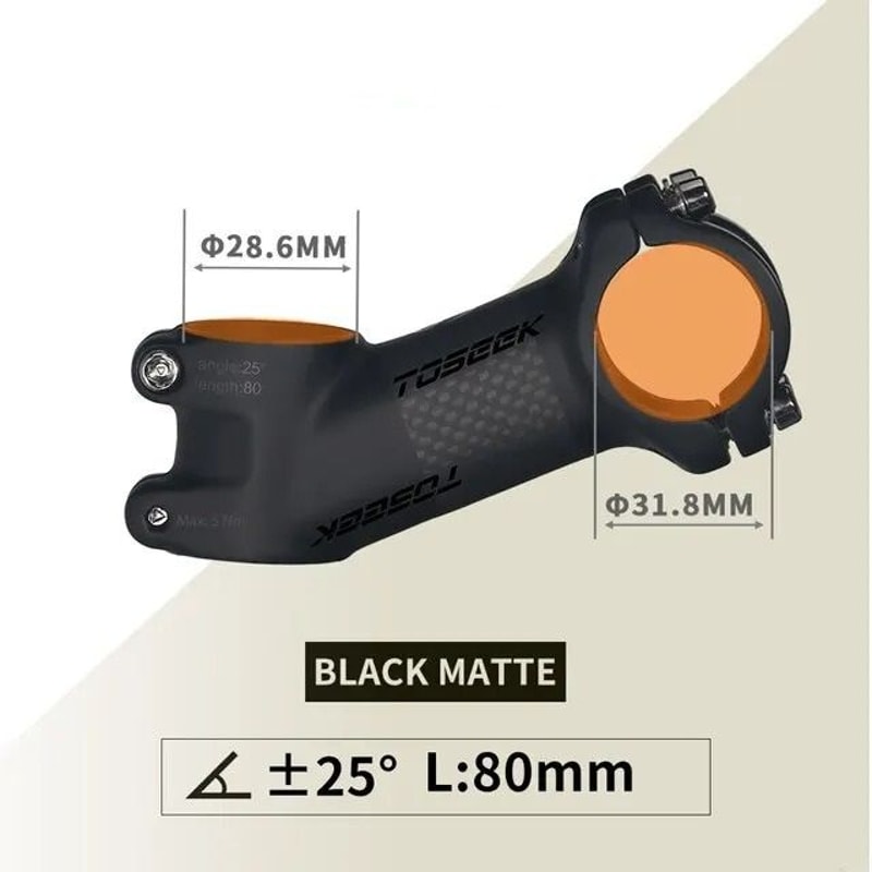 Ultralight Carbon And Aluminum MTB Handlebar Stem 318 Mm 17