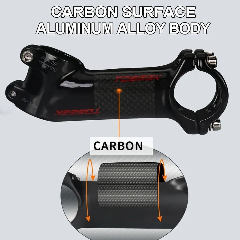 Ultralight Carbon And Aluminum MTB Handlebar Stem 318 Mm 1