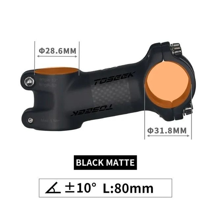 Ultralight Carbon And Aluminum MTB Handlebar Stem 318 Mm 8