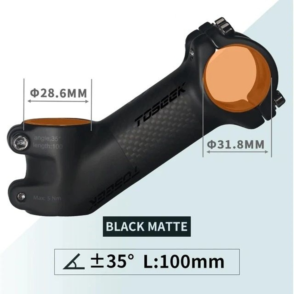 Ultralight Carbon And Aluminum MTB Handlebar Stem 318 Mm 23