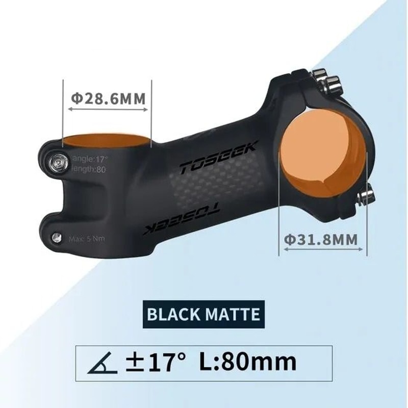 Ultralight Carbon And Aluminum MTB Handlebar Stem 318 Mm 27