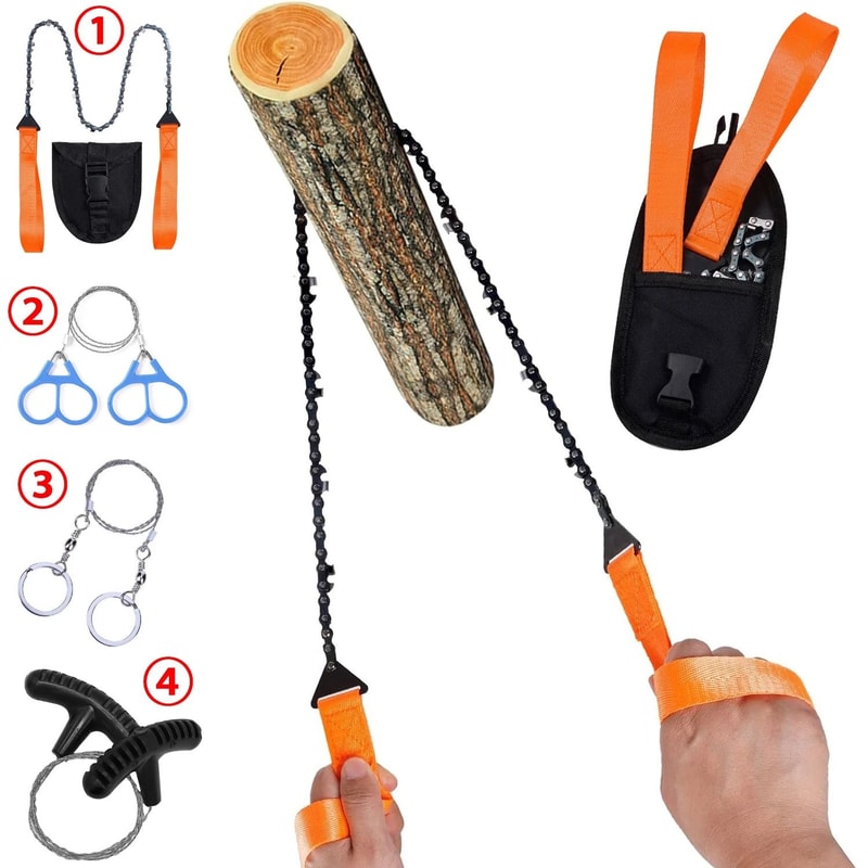 Portable Survival Chain Saw For Camping And Outdoor Use 0
