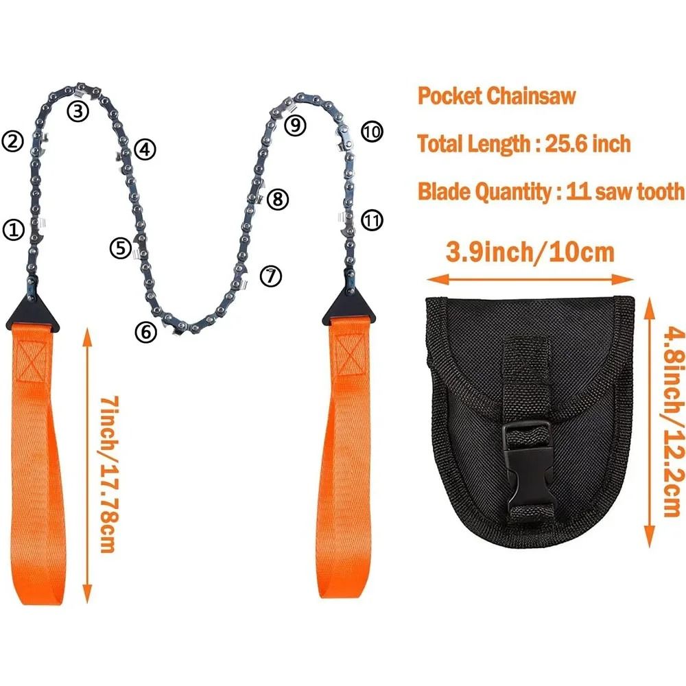 Portable Survival Chain Saw For Camping And Outdoor Use 1