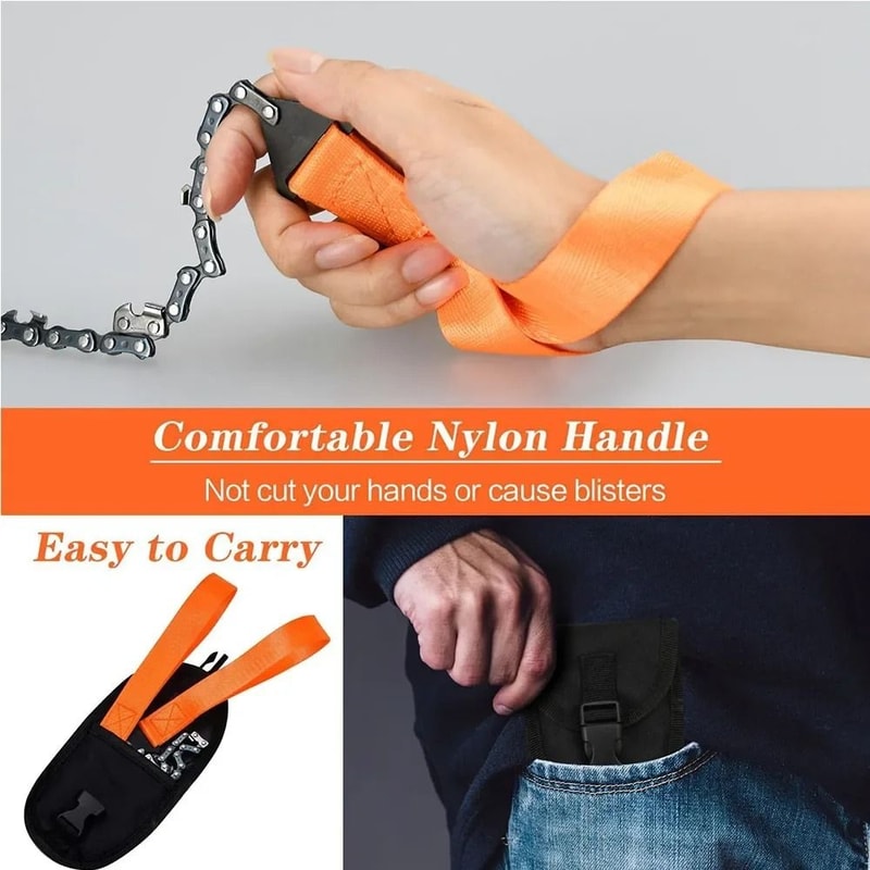 Portable Survival Chain Saw For Camping And Outdoor Use 3