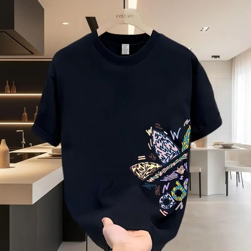 Casual Printed Cotton T Shirt For Men And Women 9