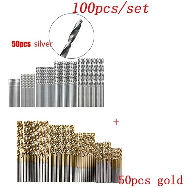 Titanium Coated HSS Drill Bit Set 100 Piece Precision Kit 9