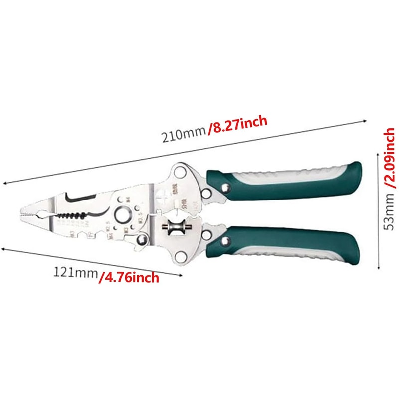 Foldable 18 In 1 Wire Stripping And Crimping Pliers 2