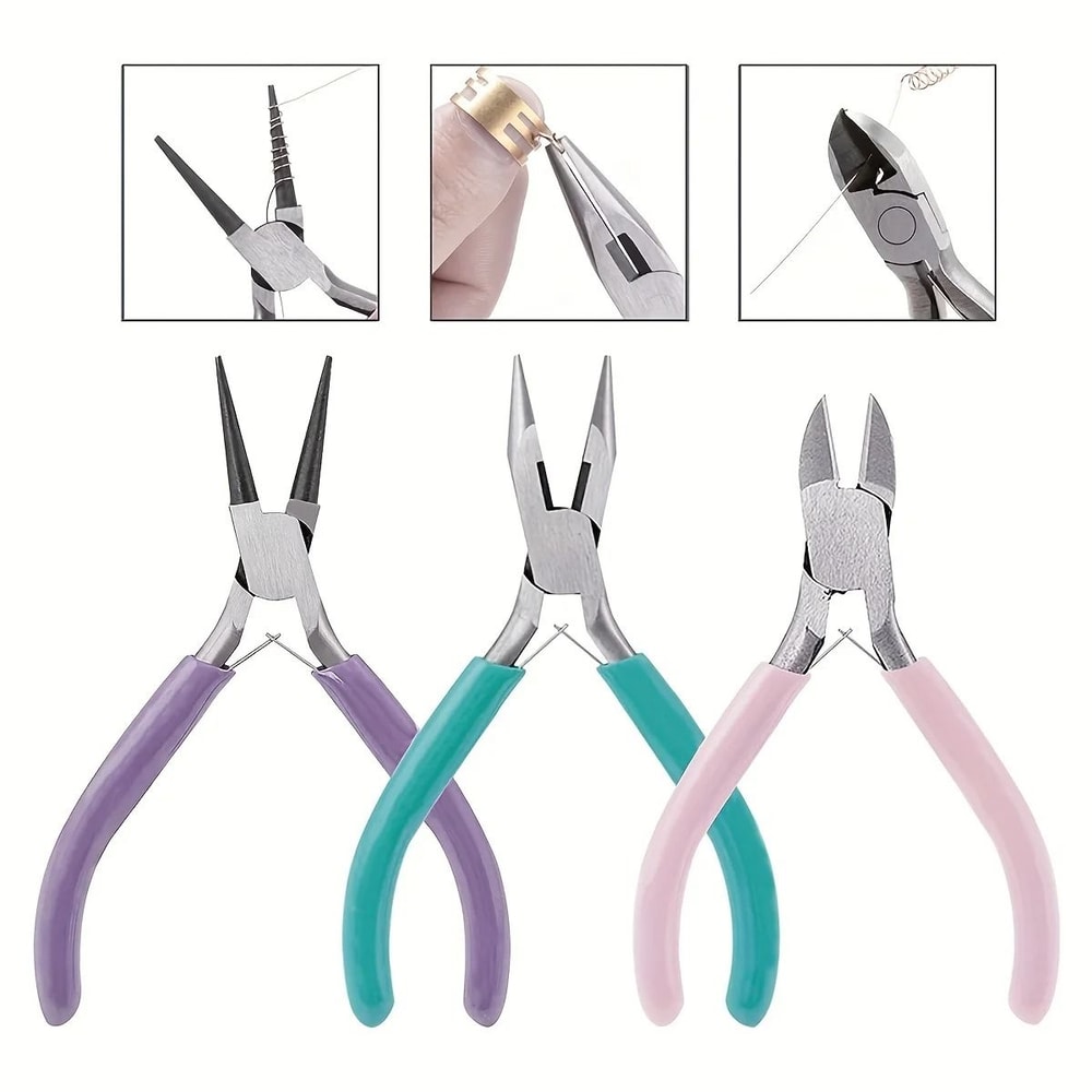 Jewelry Making Pliers Set 3 Piece Precision Tool Kit 0
