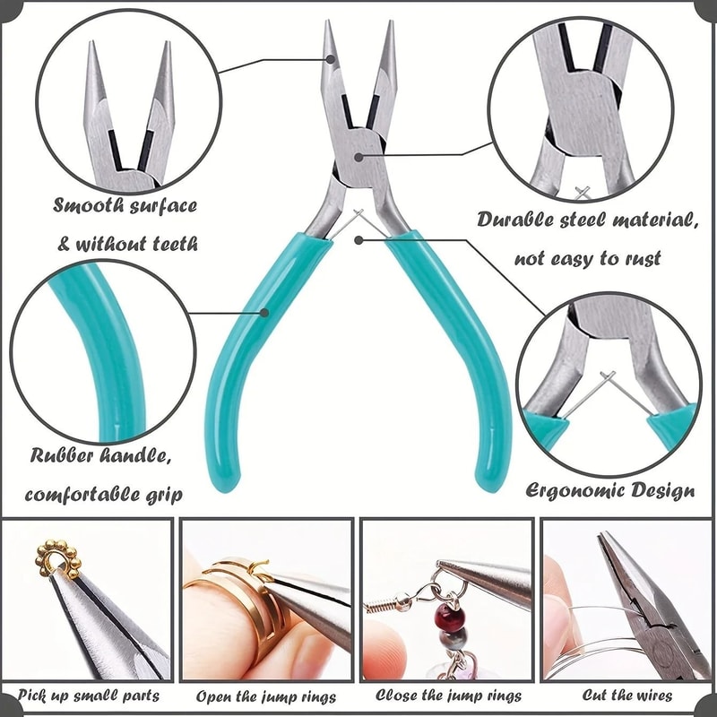 Jewelry Making Pliers Set 3 Piece Precision Tool Kit 5