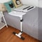 Adjustable Rolling Bedside Laptop Table With Rotating Surface 0