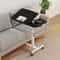 Adjustable Rolling Bedside Laptop Table With Rotating Surface 1