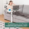 Adjustable Rolling Bedside Laptop Table With Rotating Surface 3