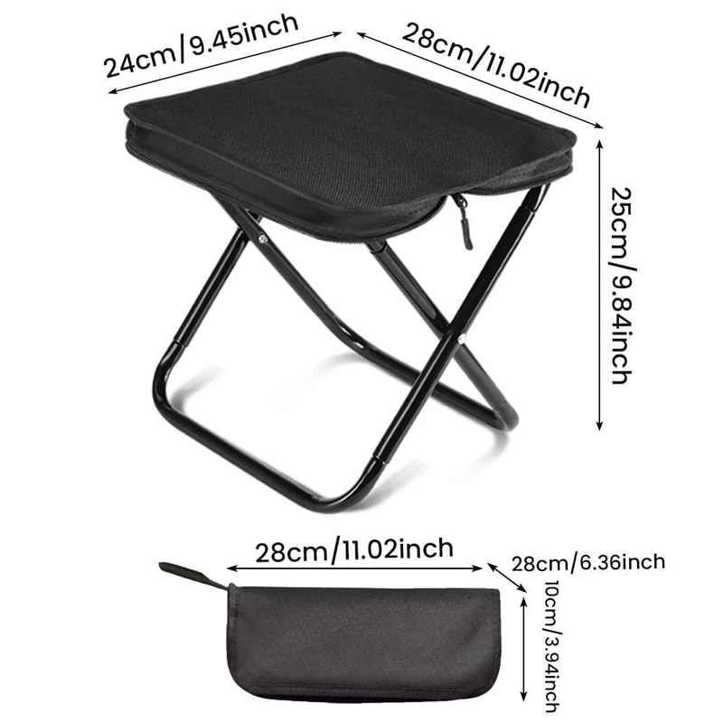 Portable Foldable Backpack Stool Outdoor Camping Seat 12