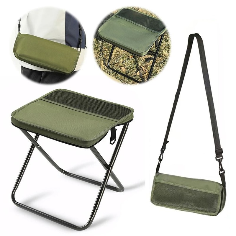 Portable Foldable Backpack Stool Outdoor Camping Seat 3