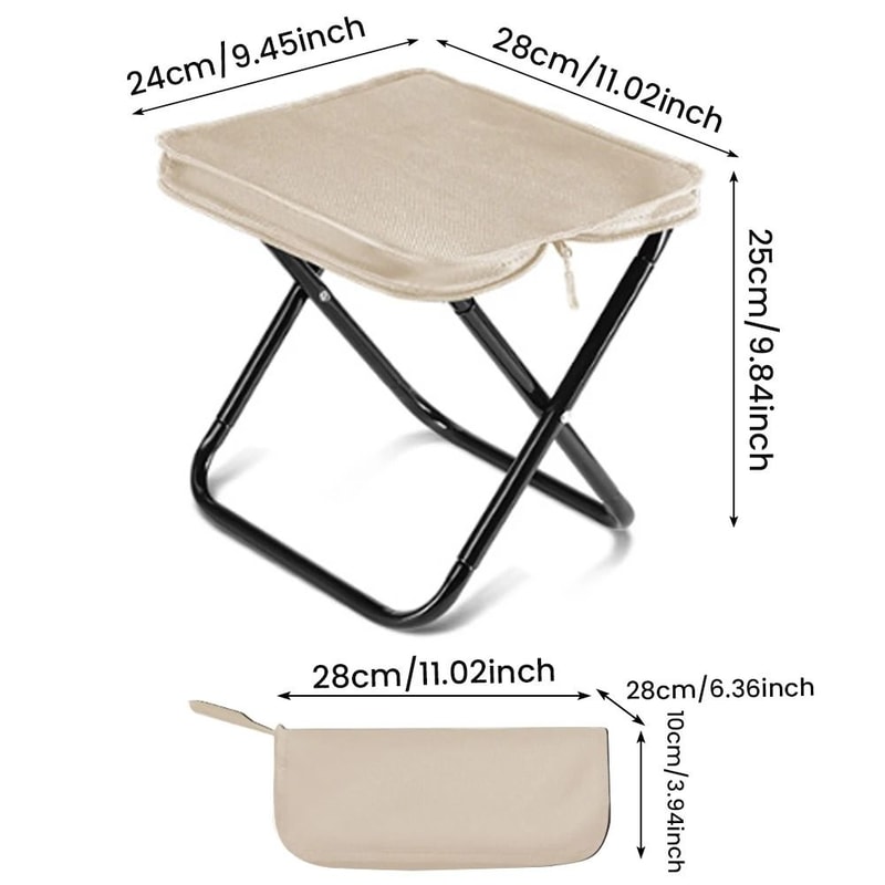 Portable Foldable Backpack Stool Outdoor Camping Seat 7
