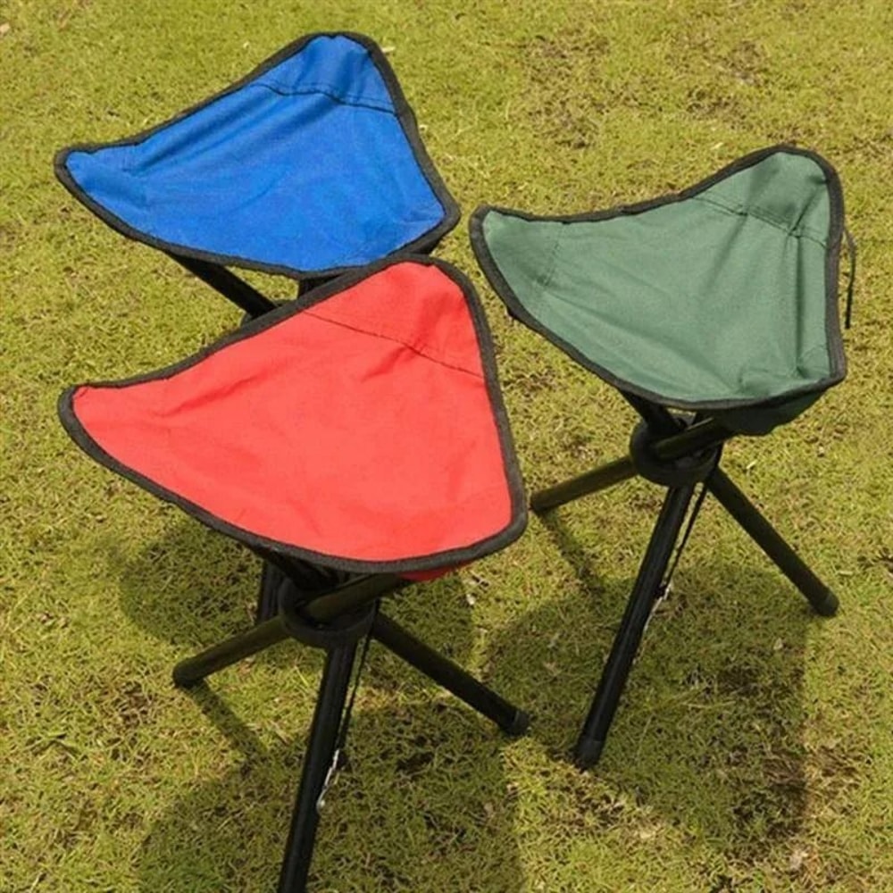 Outdoor Folding Triangular Stool Camping Seat 0