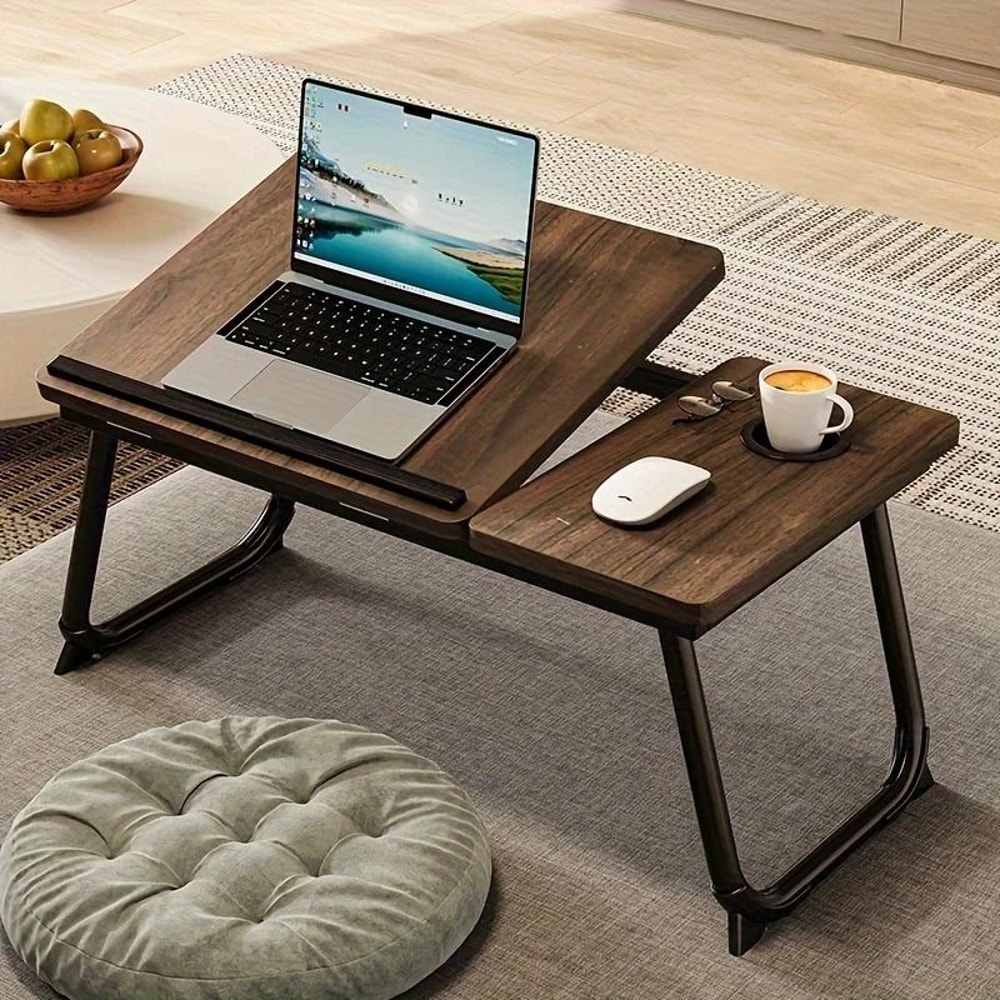 Foldable Laptop Bed Desk With Cup Holder 4