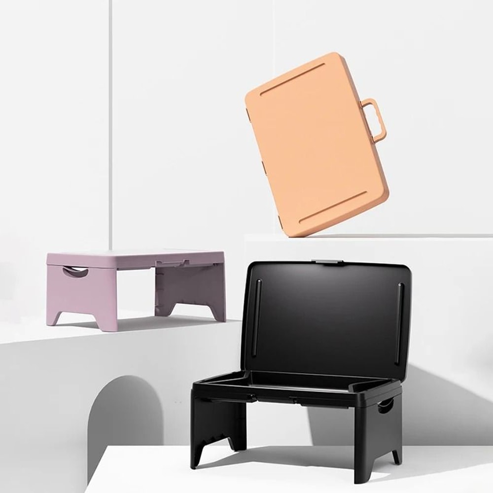 Portable Foldable Laptop Desk With Storage Handle 1