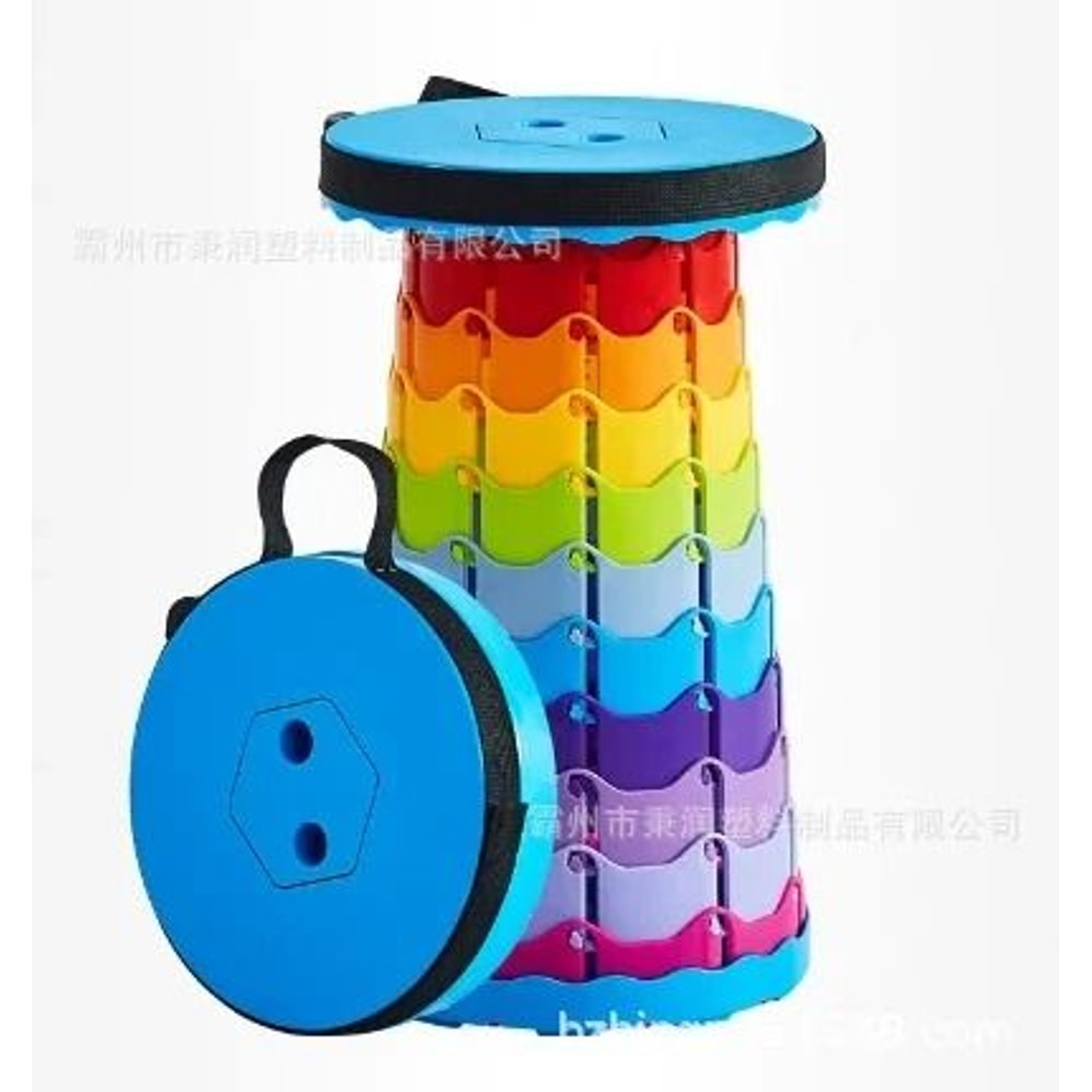 Portable Telescopic Folding Stool Adjustable Outdoor Seat 9
