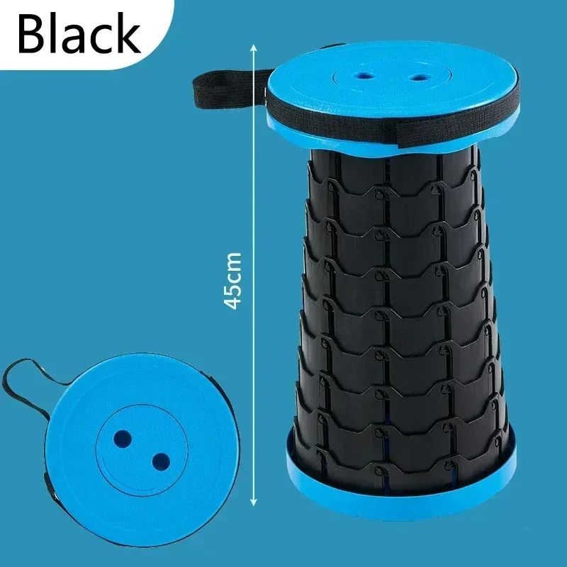 Portable Telescopic Folding Stool Adjustable Outdoor Seat 5