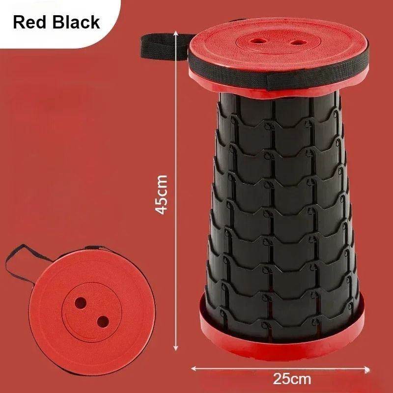 Portable Telescopic Folding Stool Adjustable Outdoor Seat 7