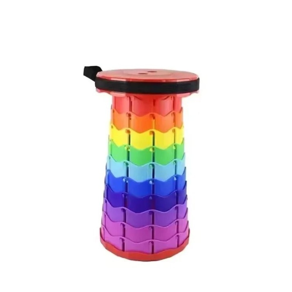 Portable Telescopic Folding Stool Adjustable Outdoor Seat 8