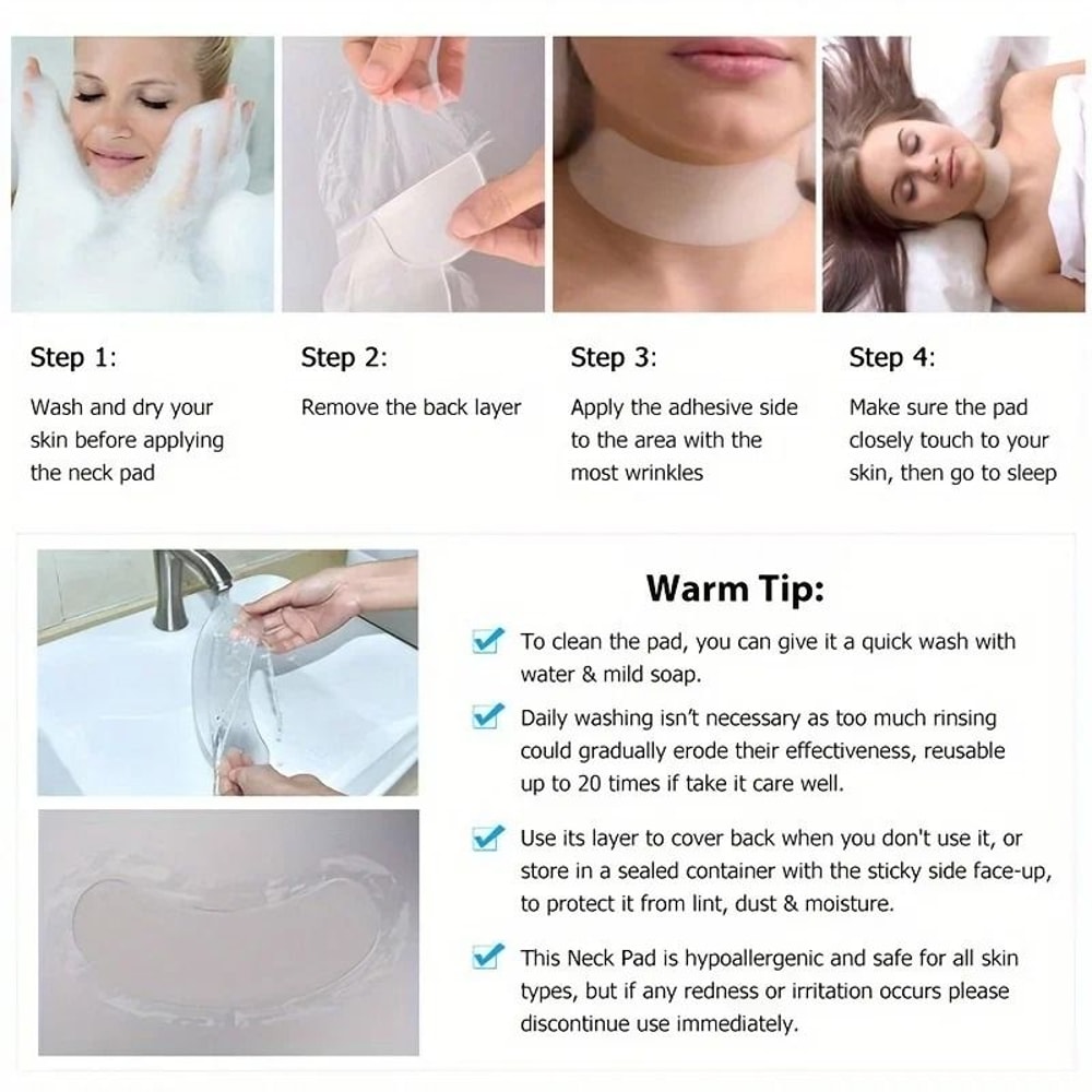 Reusable Silicone Neck Wrinkle Care Pad 5