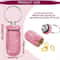 Rhinestone Keychain Pill Container Travel Case 2