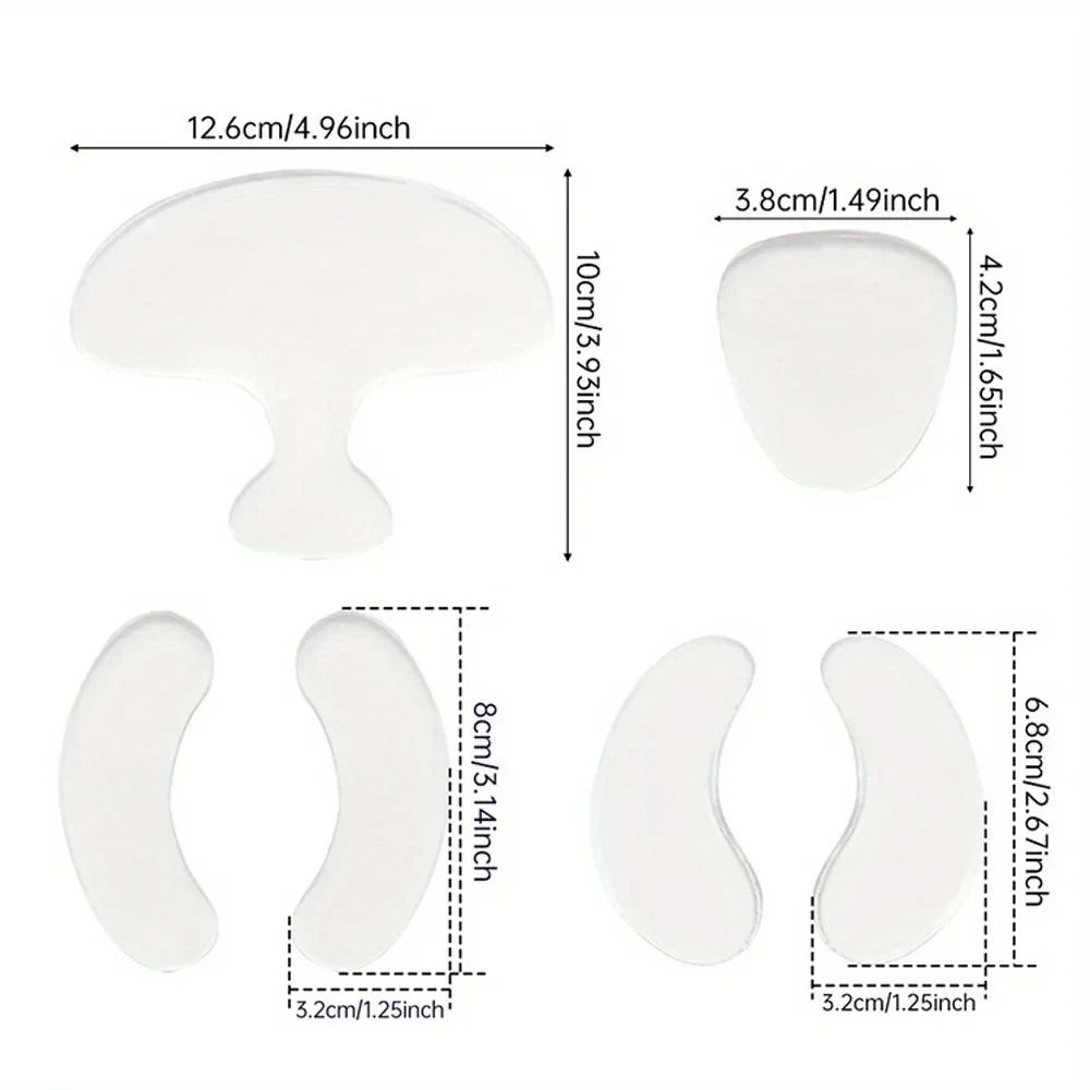 Reusable Silicone Anti Wrinkle Face And Neck Pads Set Of 6 3