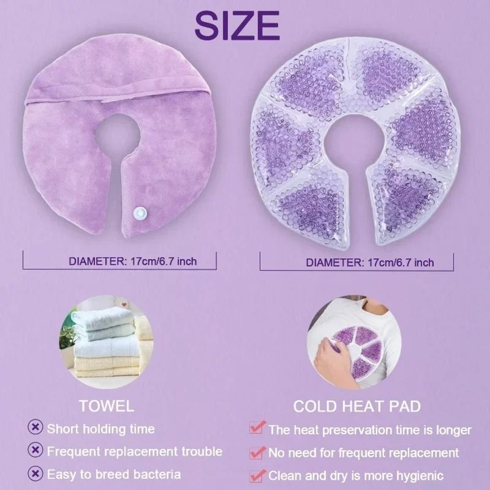 Reusable Hot And Cold Breast Therapy Gel Pads 4